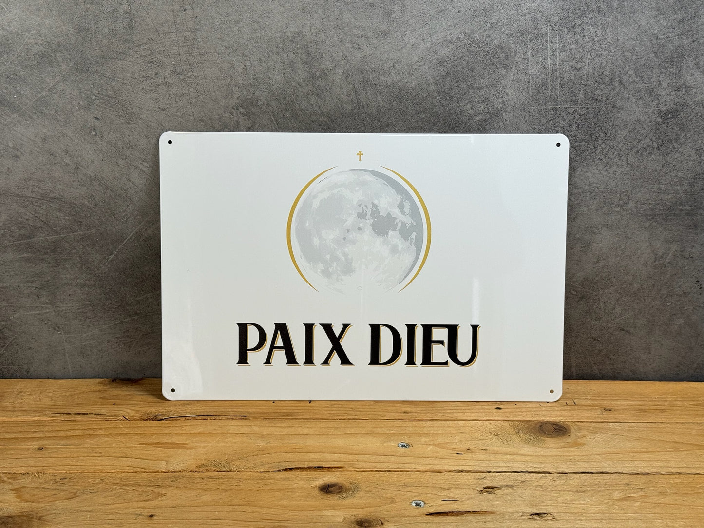 Plaque métal Paix Dieu 004