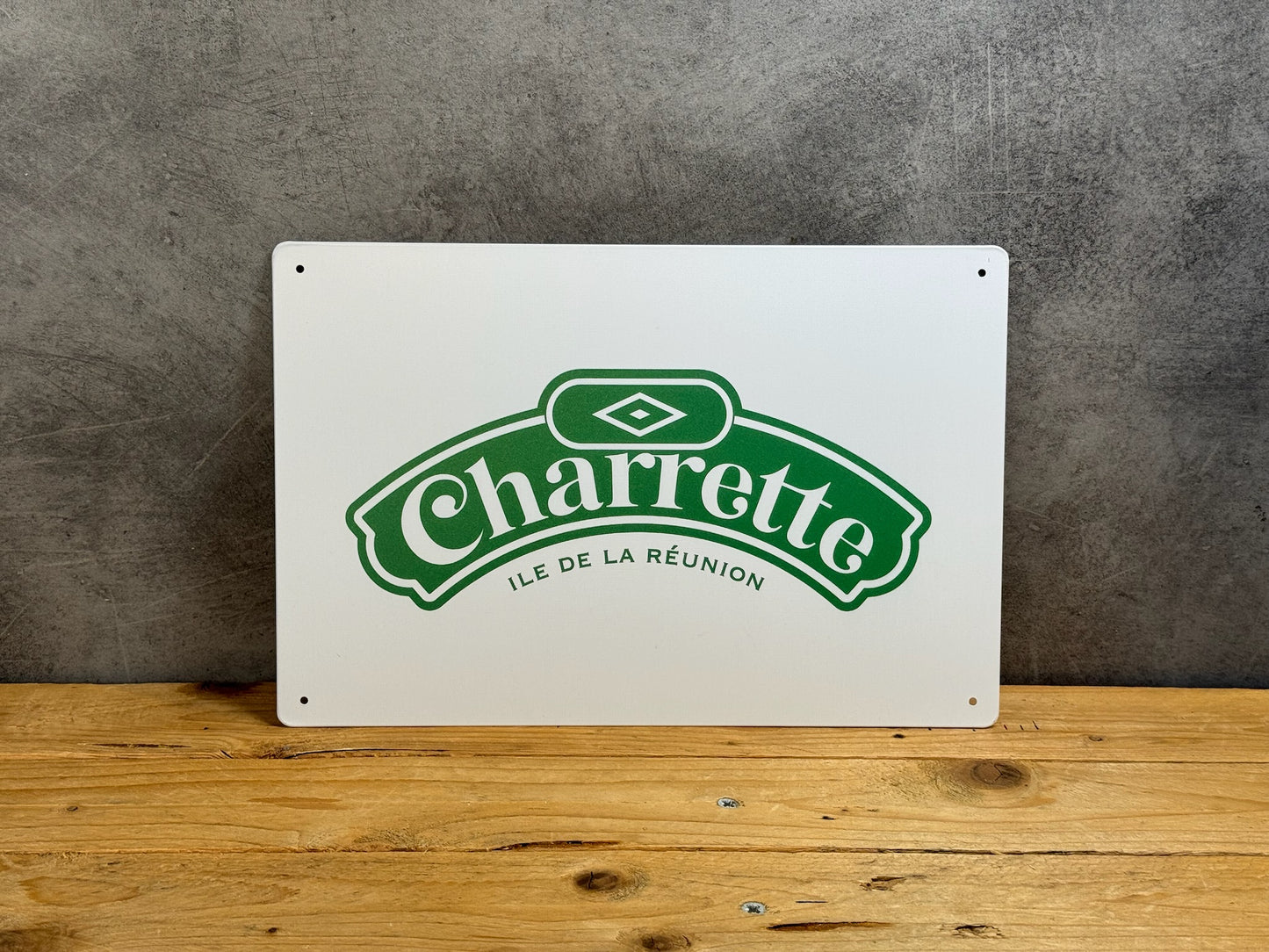 Plaque métal Rhum Charette 006