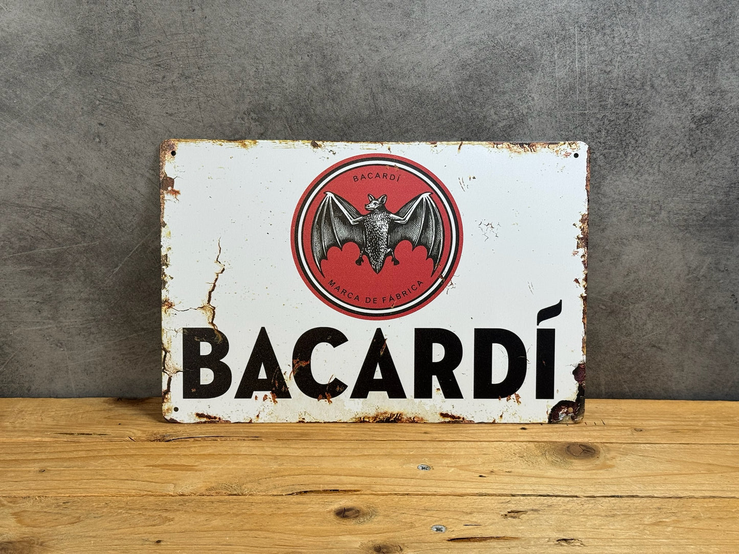 Plaque métal Bacardi 039