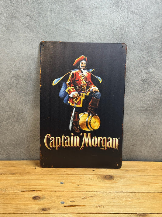 Plaque métal Rhum Captain Morgan 678