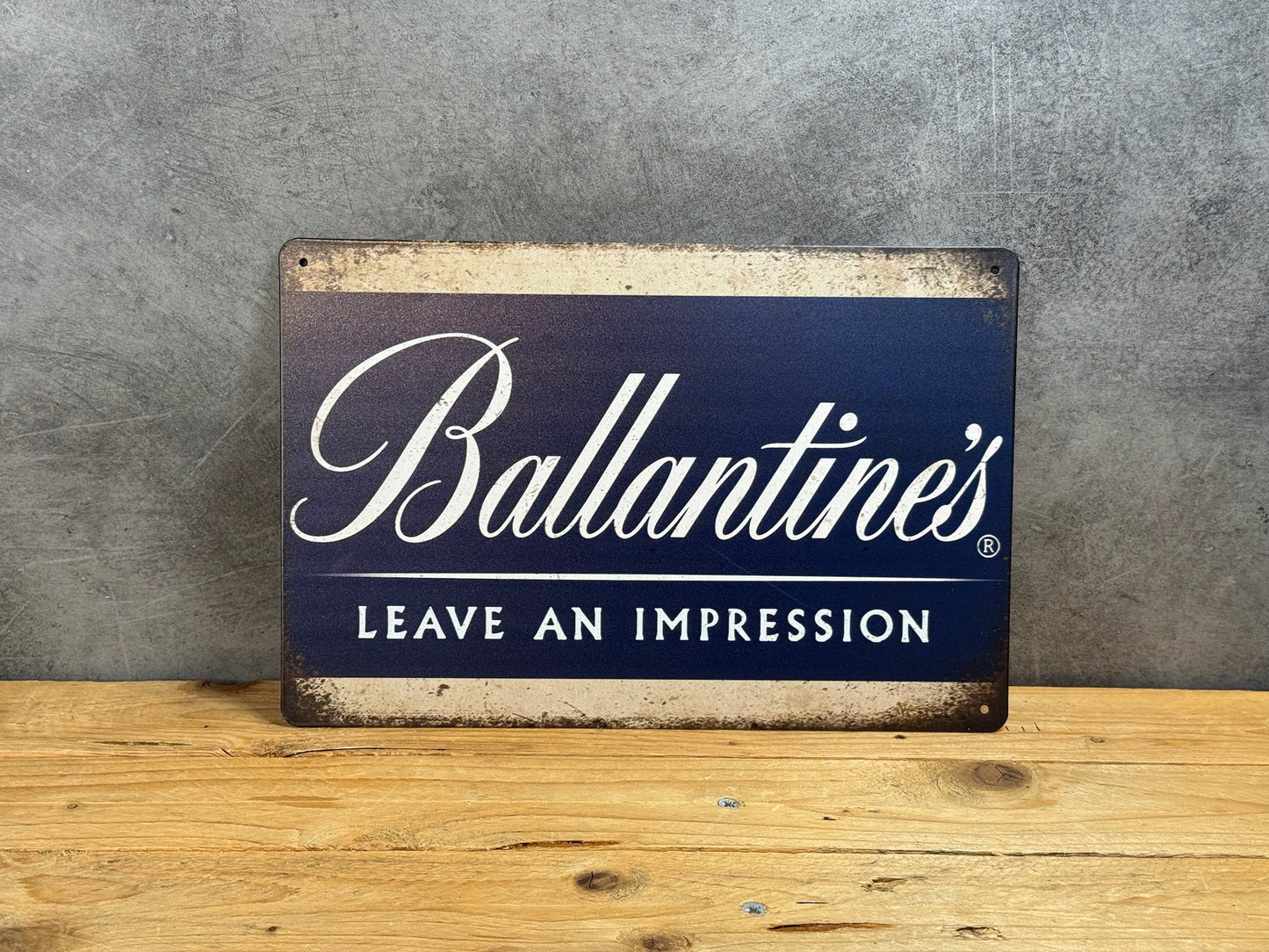 Plaque métal Ballantines 638