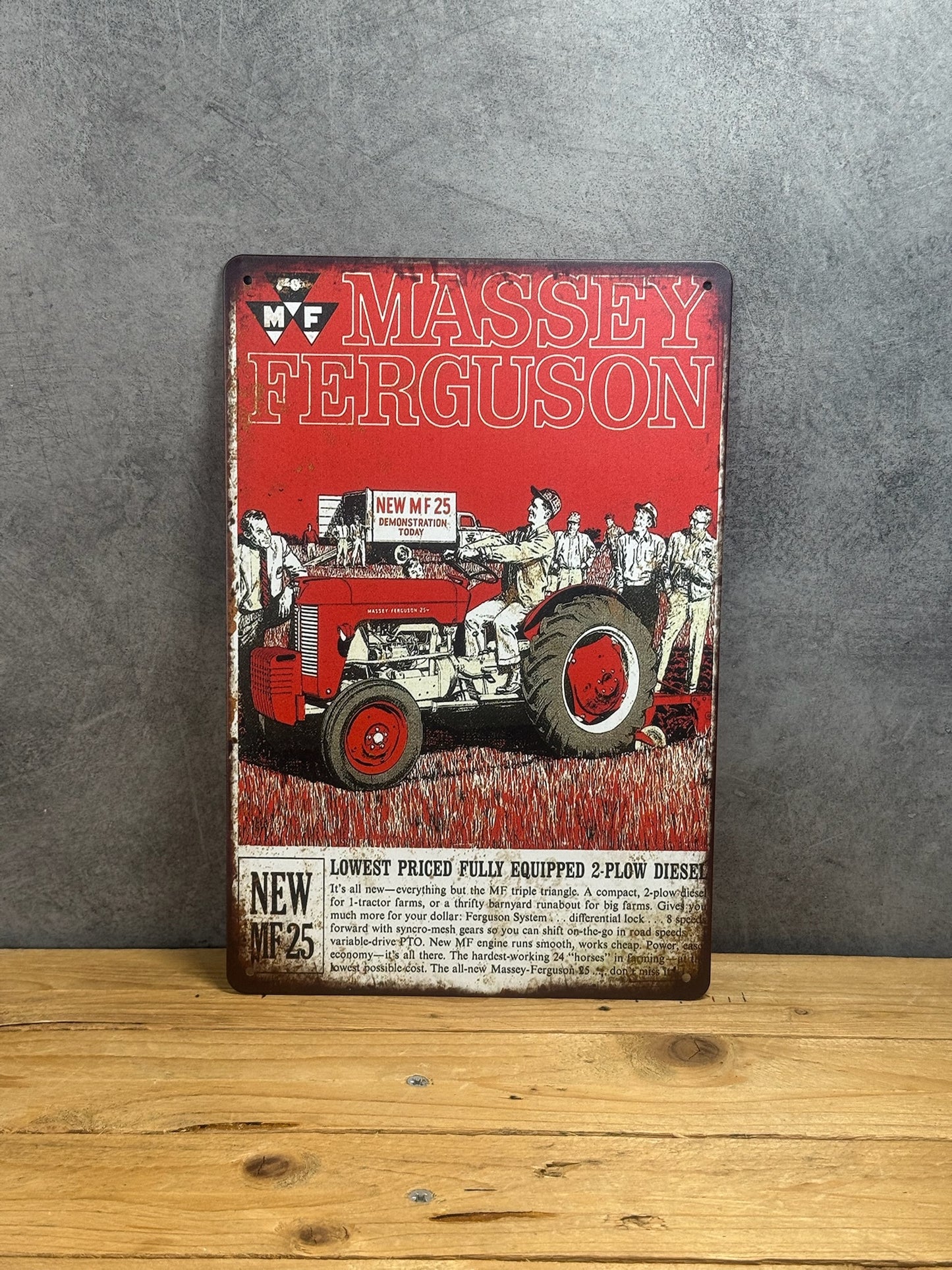 Plaque métal Massey Ferguson 865