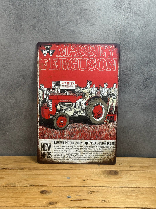 Plaque métal Massey Ferguson 865