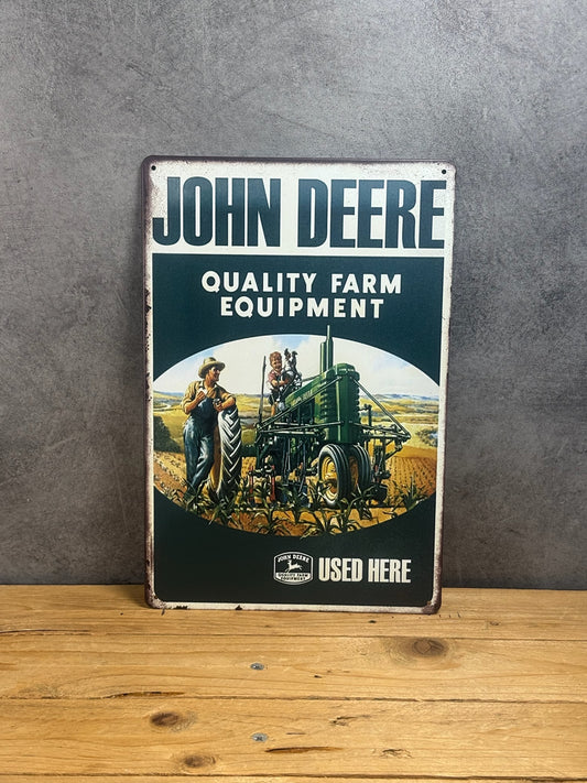 Plaque métal John Deere 966