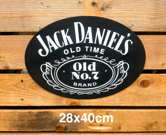 Plaque métal Logo Jack Daniels 30x40cm